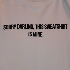 Ming Denim & Tees Women's Cropped Sweatshirt  Size Medium  Amazing US Brand  • 1